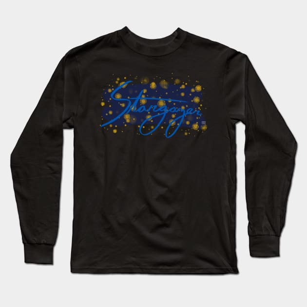 Stargazer Long Sleeve T-Shirt by hearthfiredraws